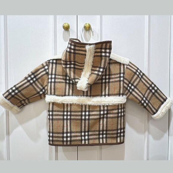 Classic plaid thick coat 3-5T - Picture 2 of 3